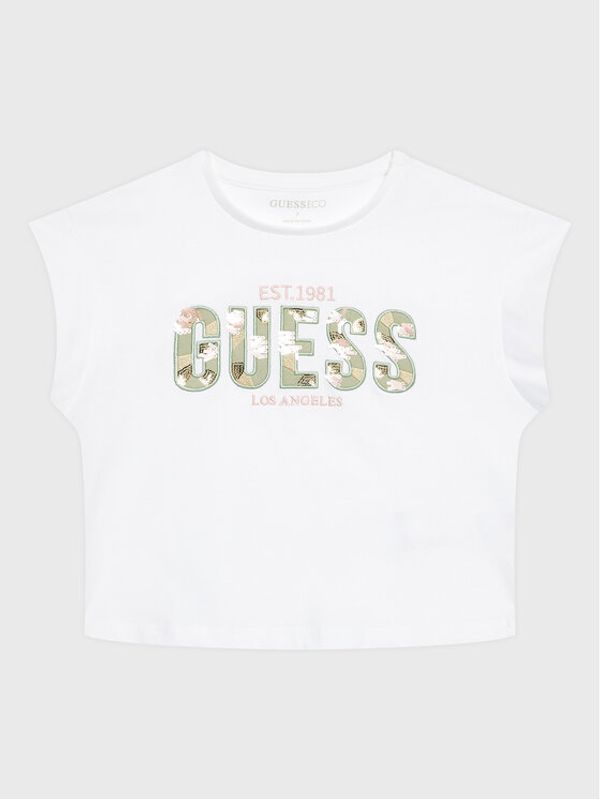 Guess Guess Тишърт J3GI13 K8HM3 Бял Regular Fit