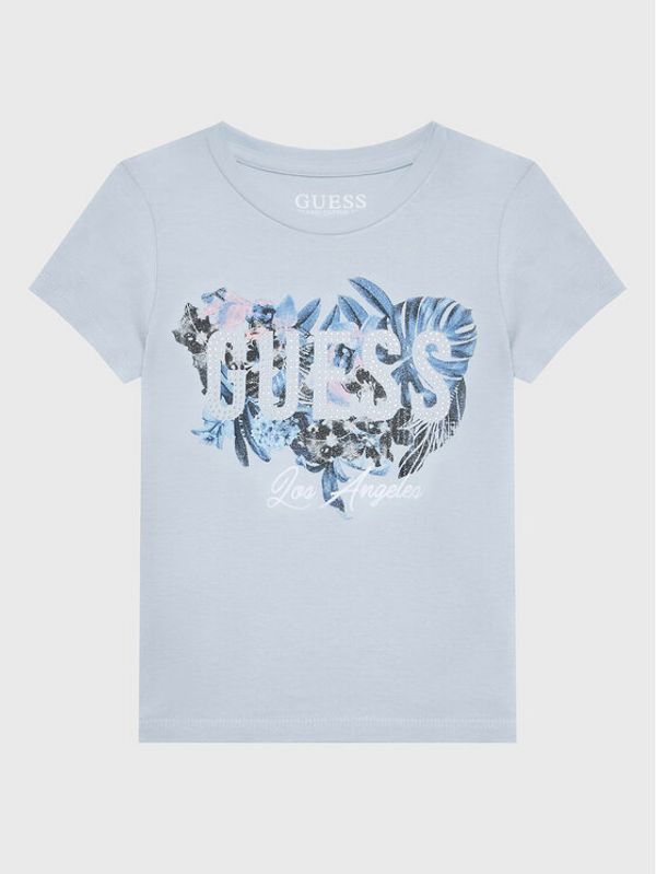 Guess Guess Тишърт J3GI22 K6YW1 Син Regular Fit