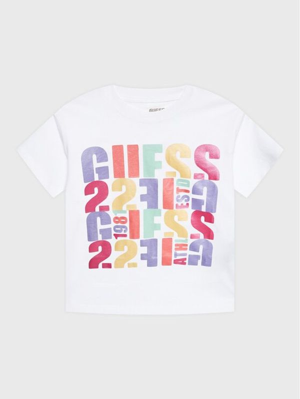 Guess Guess Тишърт J3GI32 I3Z14 Бял Boxy Fit