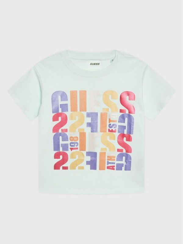 Guess Guess Тишърт J3GI32 I3Z14 Зелен Boxy Fit