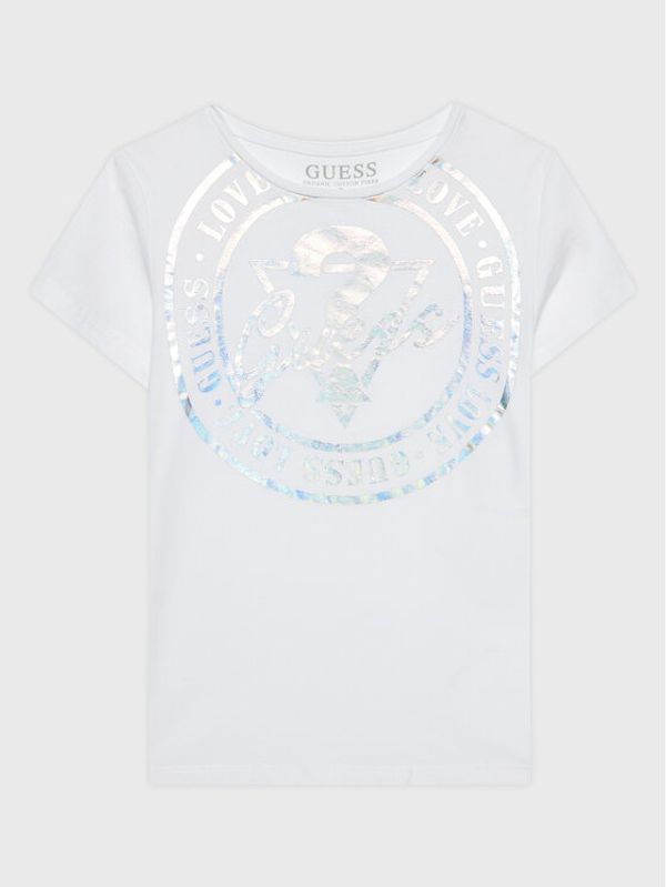Guess Guess Тишърт J3RI04 K6YW1 Бял Regular Fit