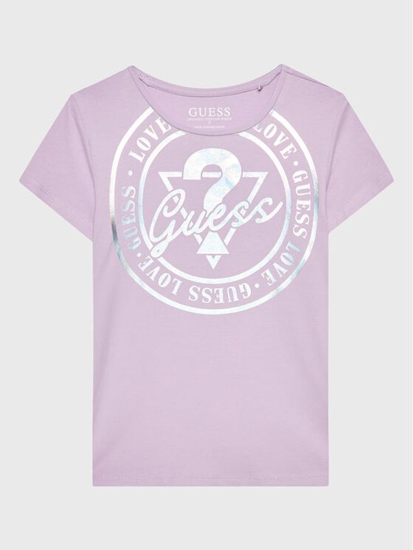 Guess Guess Тишърт J3RI04 K6YW1 Виолетов Regular Fit
