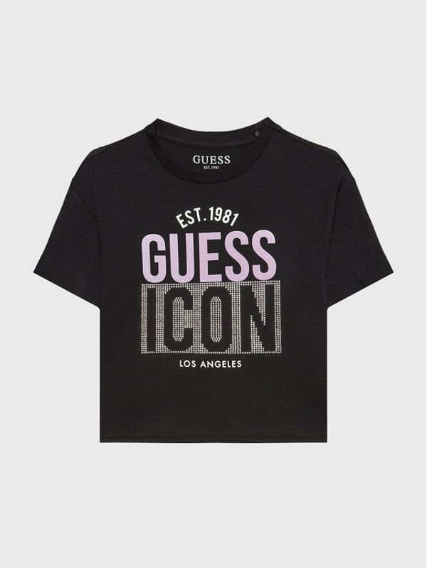 Guess Guess Тишърт J3RI13 K8HM3 Черен Regular Fit