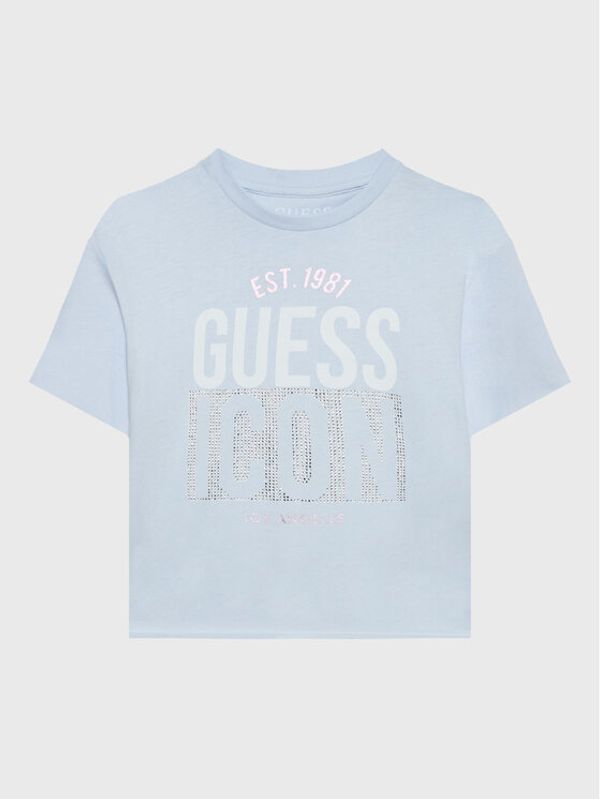 Guess Guess Тишърт J3RI13 K8HM3 Син Regular Fit