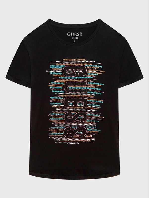 Guess Guess Тишърт J3RI15 KAPO0 Черен Regular Fit