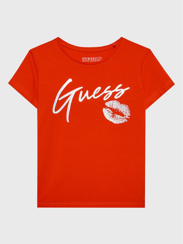 Guess Guess Тишърт J3RI16 K6YW1 Червен Regular Fit