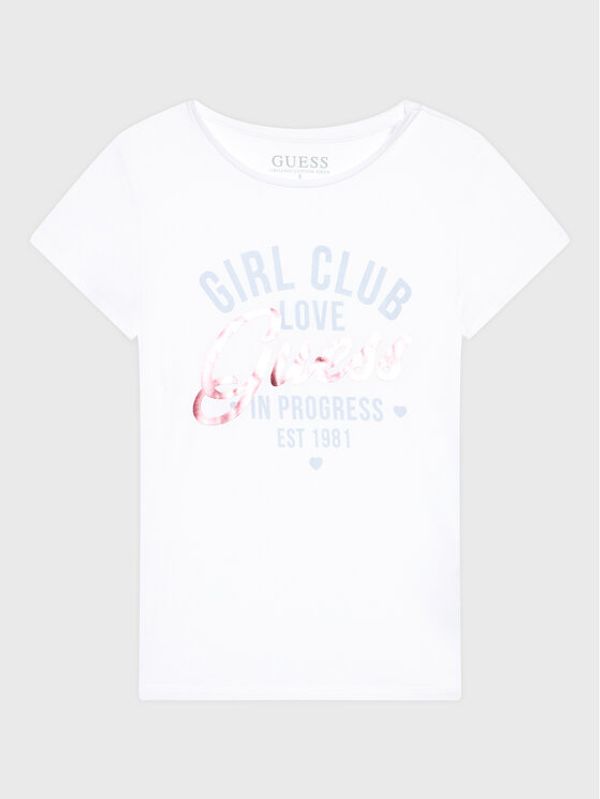 Guess Guess Тишърт J3RI26 K6YW1 Бял Regular Fit
