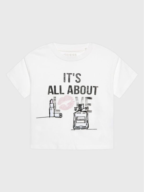 Guess Guess Тишърт J3RI30 KB7T0 Бял Regular Fit