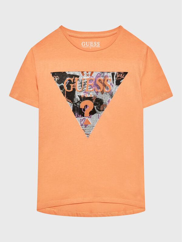 Guess Guess Тишърт J3RI32 K6YW1 Оранжев Regular Fit