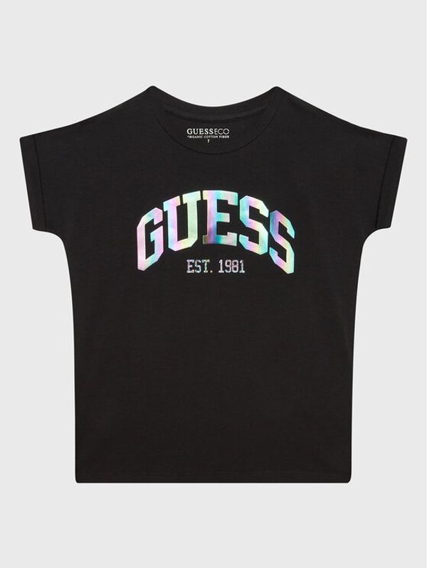 Guess Guess Тишърт J3RI33 K6YW1 Черен Regular Fit