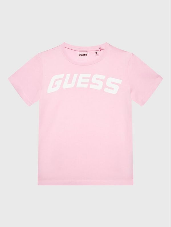 Guess Guess Тишърт J3RI39 I3Z14 Розов Regular Fit