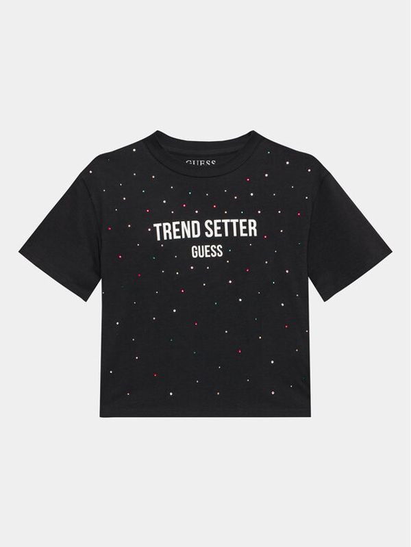 Guess Guess Тишърт J3YI08 K6YW1 Черен Regular Fit