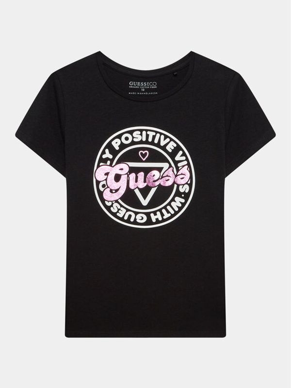 Guess Guess Тишърт J3YI12 K6YW4 Черен Regular Fit