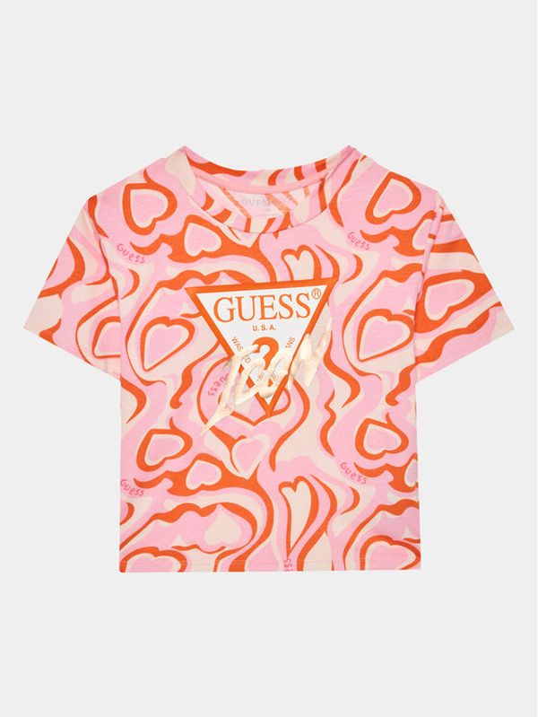 Guess Guess Тишърт J3YI17 K6YW3 Цветен Boxy Fit