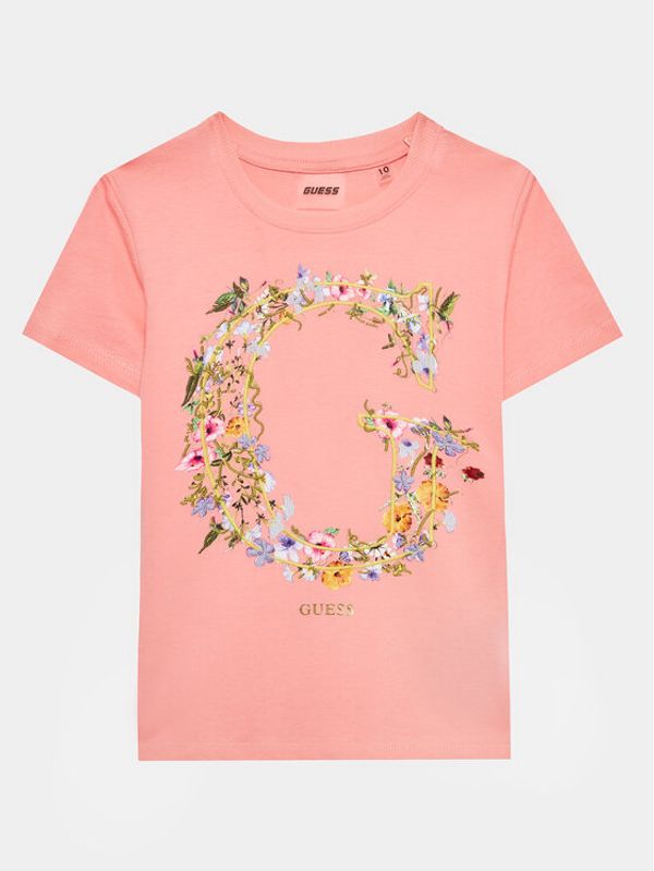 Guess Guess Тишърт J3YI42 I3Z14 Розов Regular Fit