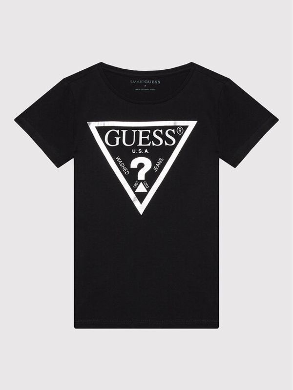 Guess Guess Тишърт J73I56 K8HM0 Черен Regular Fit