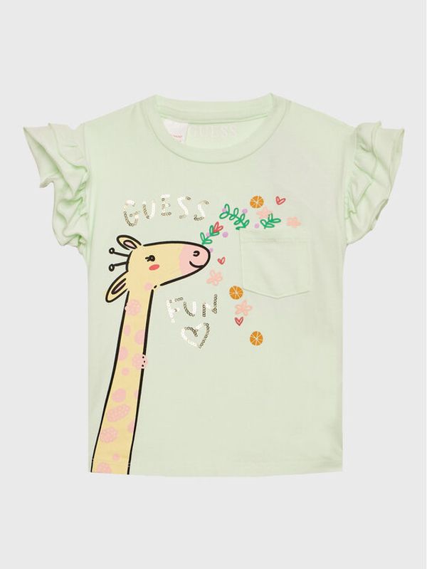 Guess Guess Тишърт K3GI02 K6YW0 Зелен Regular Fit