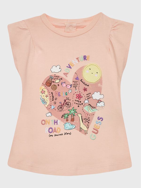 Guess Guess Тишърт K3GI04 K6YW1 Оранжев Regular Fit