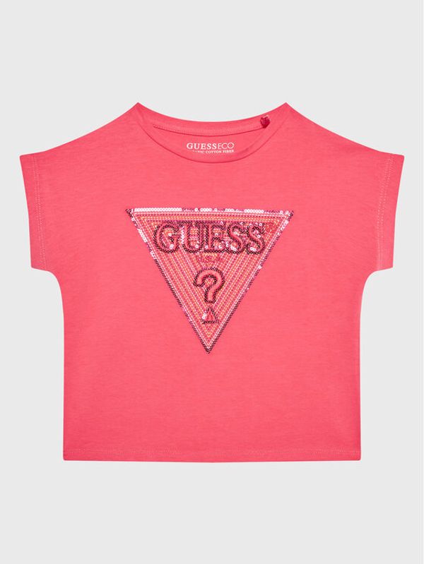 Guess Guess Тишърт K3GI07 K6YW1 Розов Boxy Fit