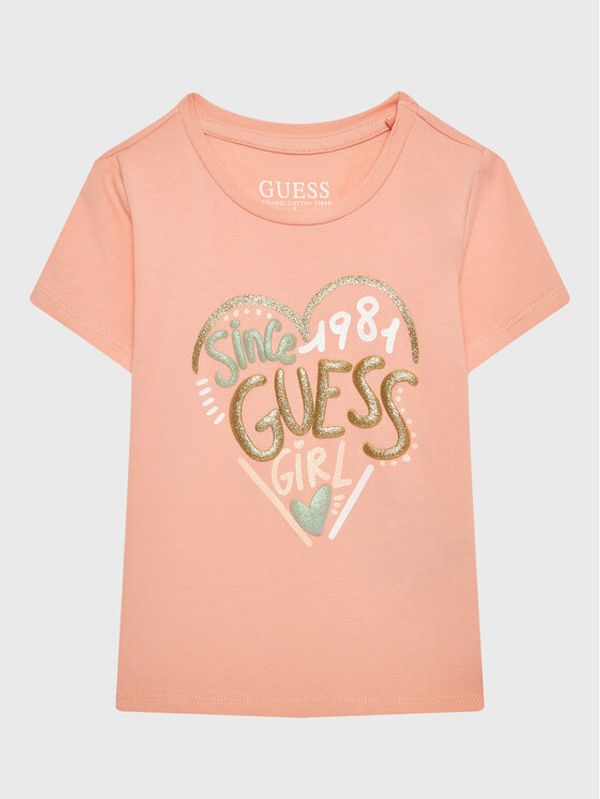 Guess Guess Тишърт K3GI08 K6YW1 Розов Regular Fit