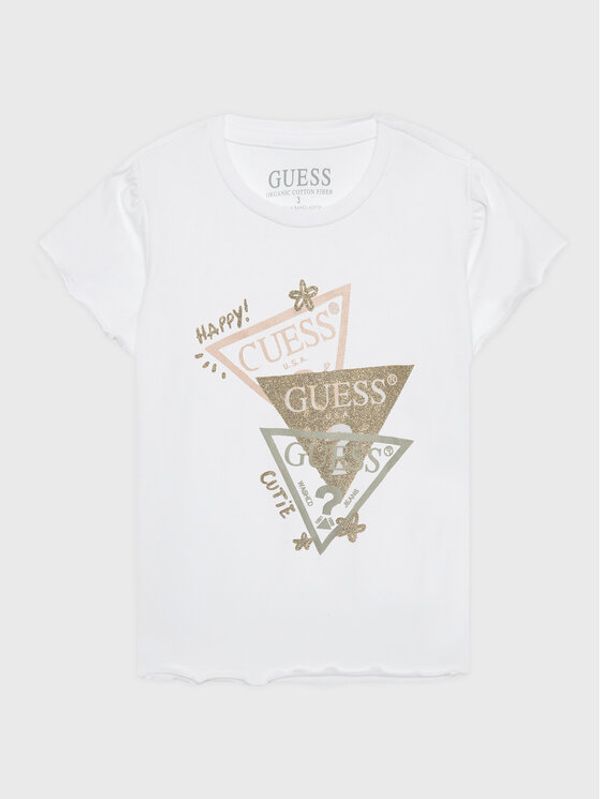 Guess Guess Тишърт K3GI09 K6YW1 Бял Regular Fit