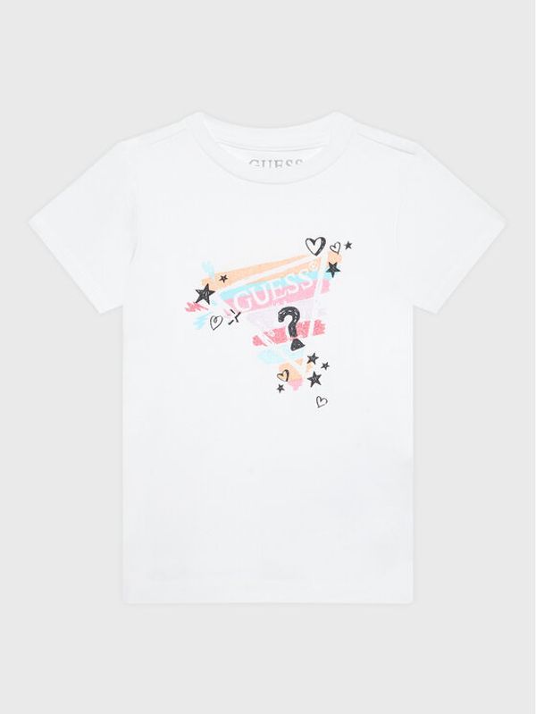 Guess Guess Тишърт K3RI00 K6YW3 Бял Regular Fit