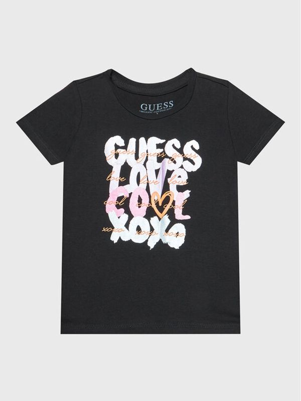 Guess Guess Тишърт K3RI02 K6YW1 Черен Regular Fit