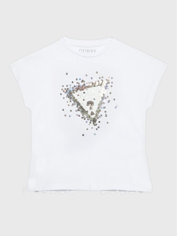 Guess Guess Тишърт K3RI04 K6YW1 Бял Regular Fit