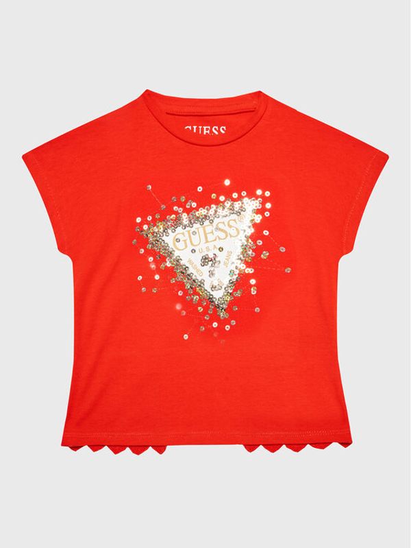 Guess Guess Тишърт K3RI04 K6YW1 Червен Regular Fit