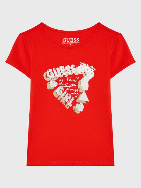 Guess Guess Тишърт K3RI13 K6YW1 Червен Regular Fit