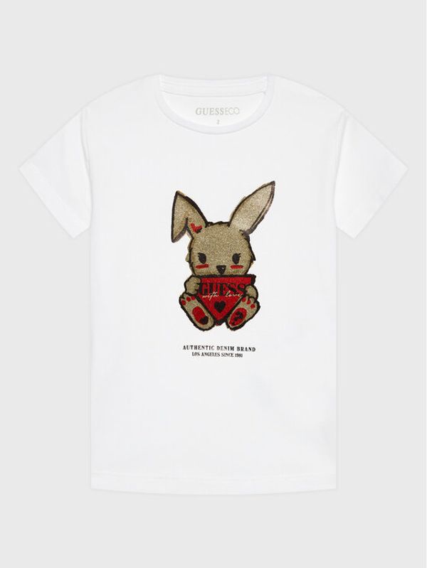 Guess Guess Тишърт K3RI16 K6YW3 Бял Regular Fit