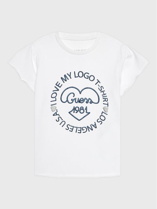 Guess Guess Тишърт K3RI18 K6YW1 Бял Regular Fit