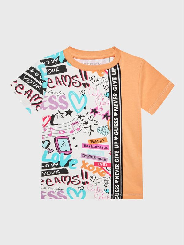Guess Guess Тишърт K3RI24 K6YW3 Оранжев Regular Fit