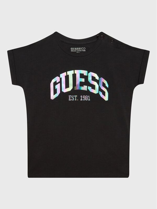 Guess Guess Тишърт K3RI25 K6YW1 Черен Regular Fit