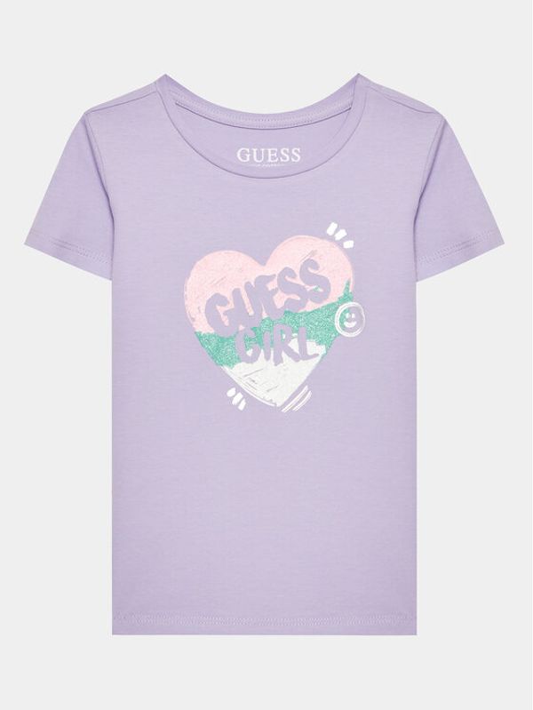 Guess Guess Тишърт K3YI02 K6YW4 Виолетов Regular Fit