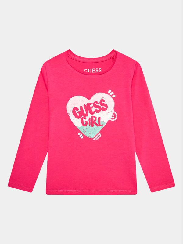 Guess Guess Тишърт K3YI03 K6YW4 Розов Regular Fit