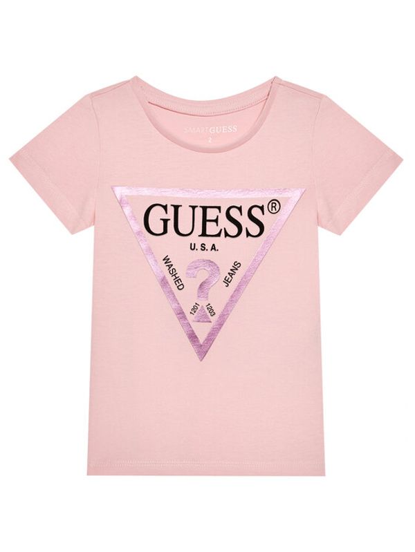 Guess Guess Тишърт K73I56 K8HM0 Розов Regular Fit
