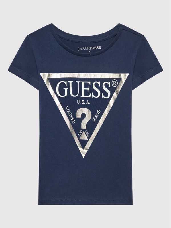Guess Guess Тишърт K73I56 K8HM0 Тъмносин Regular Fit