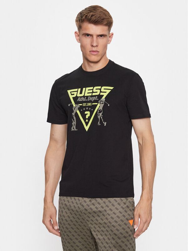 Guess Guess Тишърт Kodey Z3BI04 J1314 Черен Regular Fit