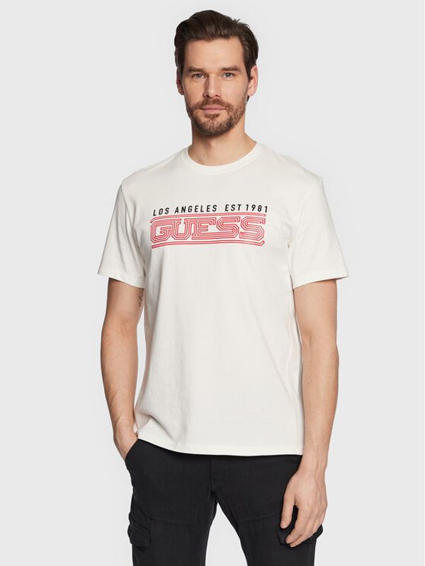 Guess Guess Тишърт Korbin Z3GI07 K8FQ4 Бял Regular Fit