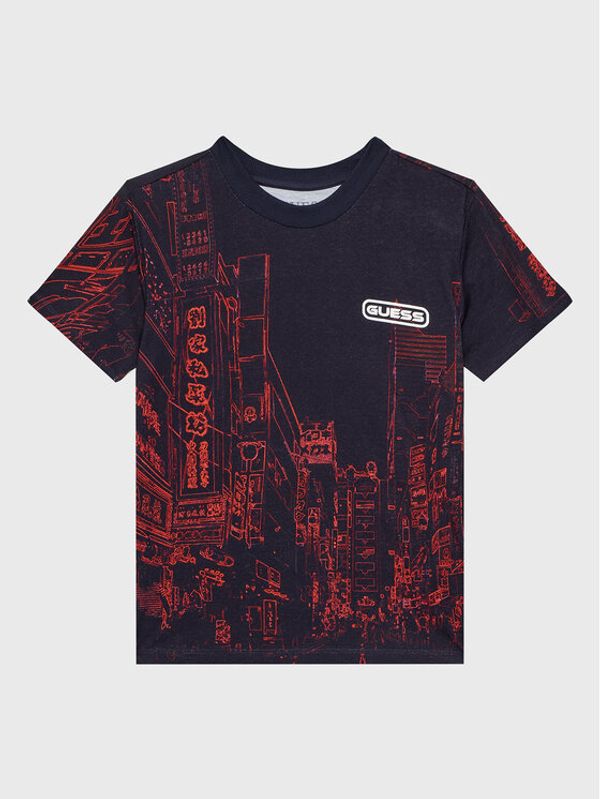 Guess Guess Тишърт L2BI08 I3Z13 Тъмносин Overshirt Fit