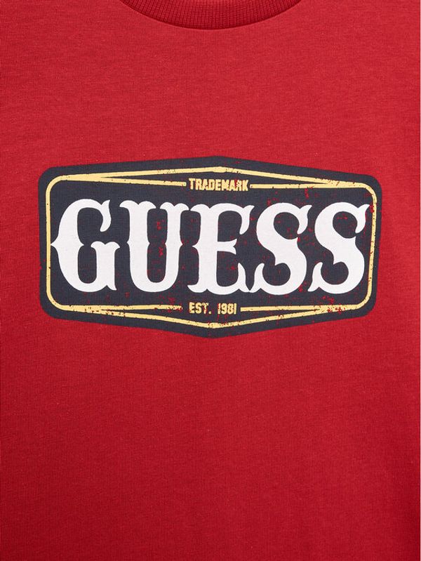 Guess Guess Тишърт L3BI01 I3Z14 Червен Regular Fit