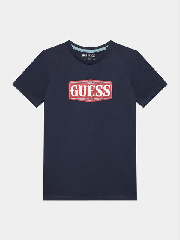 Guess Guess Тишърт L3BI01 I3Z14 Син Regular Fit