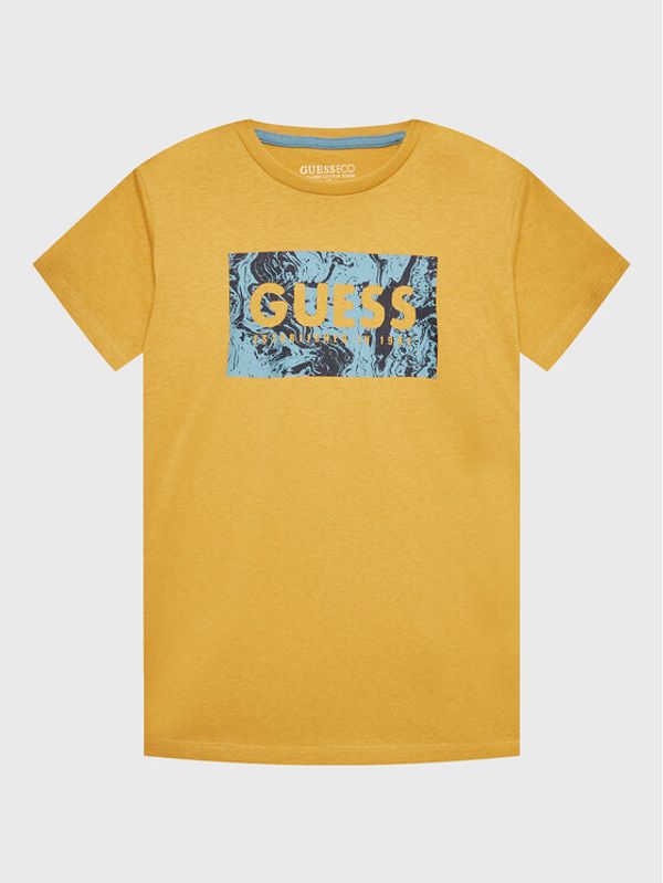 Guess Guess Тишърт L3GI08 K8HM0 Бежов Regular Fit