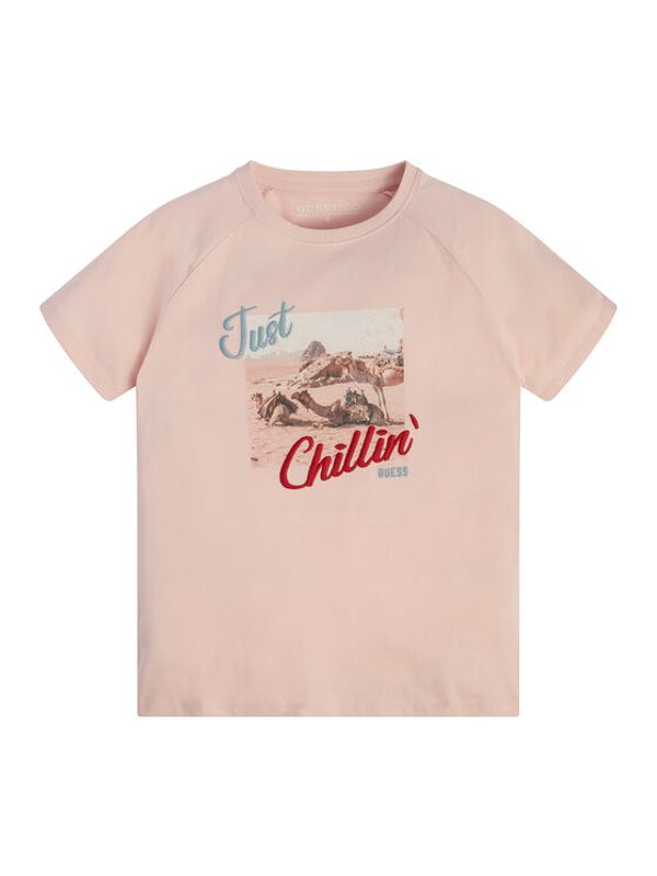 Guess Guess Тишърт L3GI14 K8HM0 Розов Regular Fit