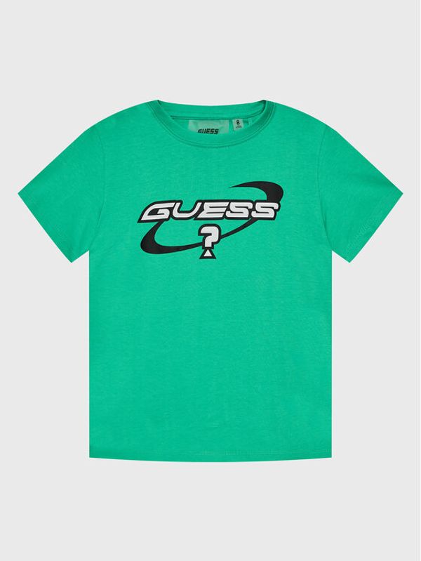Guess Guess Тишърт L3GI29 I3Z14 Зелен Regular Fit