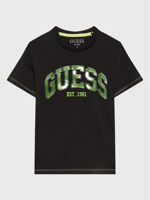 Guess Guess Тишърт L3RI01 K8HM3 Черен Regular Fit