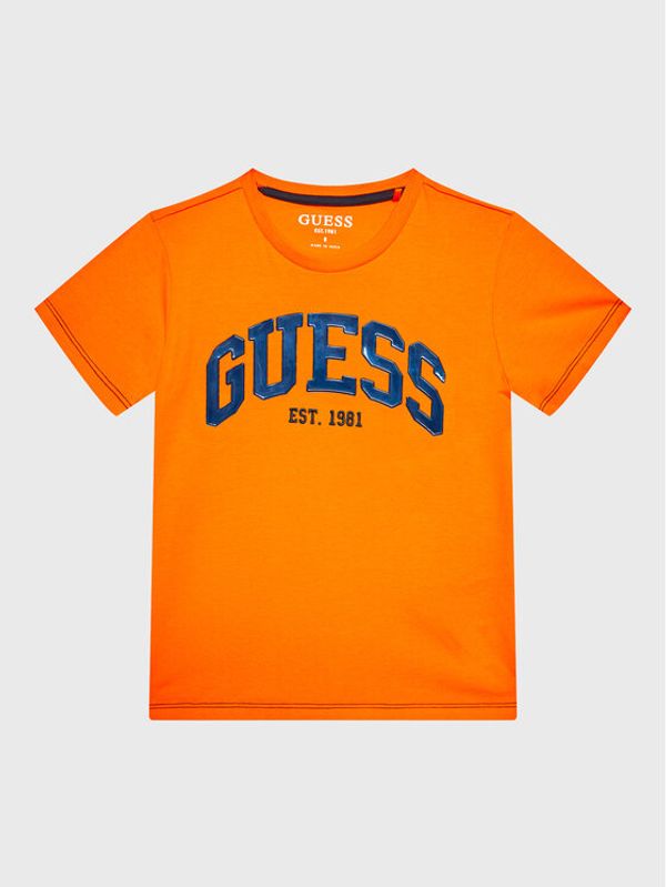 Guess Guess Тишърт L3RI01 K8HM3 Оранжев Regular Fit