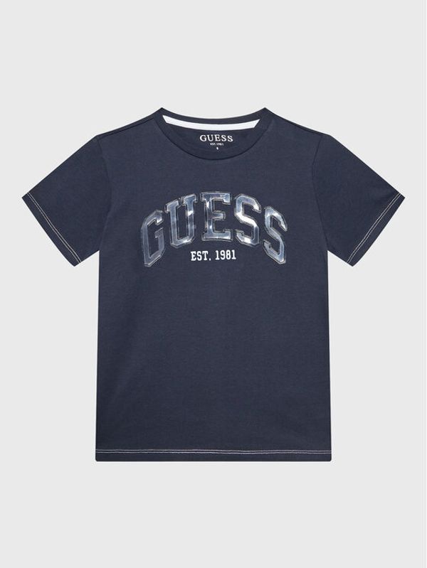 Guess Guess Тишърт L3RI01 K8HM3 Тъмносин Regular Fit
