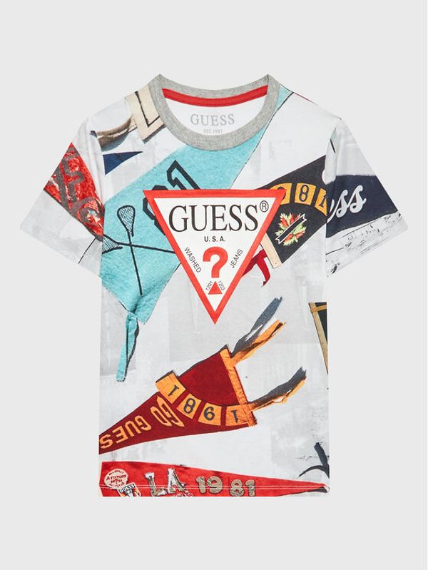 Guess Guess Тишърт L3RI03 K8HM3 Сив Regular Fit